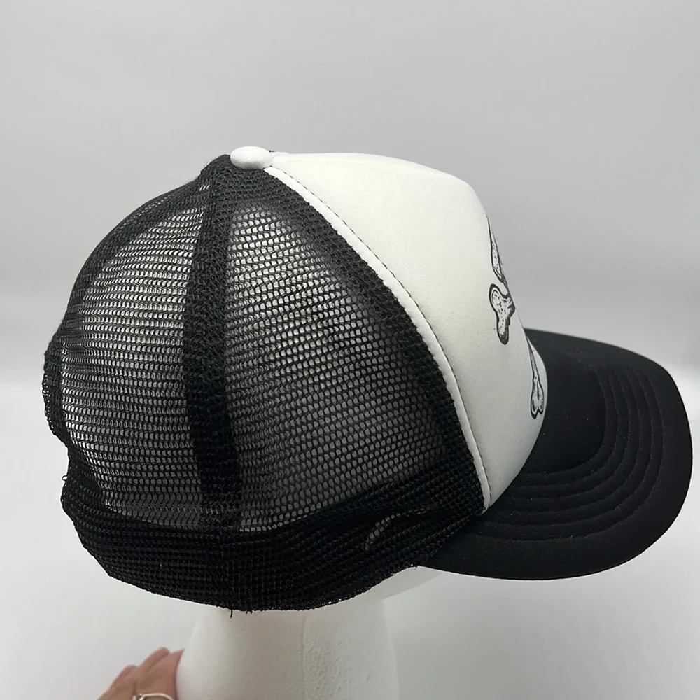 District - Pizza And Crossbones Fun Graphic Truck Driver Baseball Hat Onesize - Picture 5 of 11